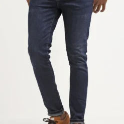 Pier One Slim Fit Jeans - Dark Blue Denim