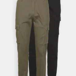 Pier One 2 Pack - Cargobroek - Olive/Black -Pier One-Winkel 07d111b72b7b4304bcd405fc18ad6beb scaled