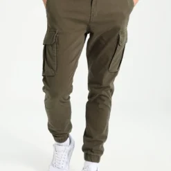Pier One Cuffed Skinny Trouser- Cargobroek - Khaki