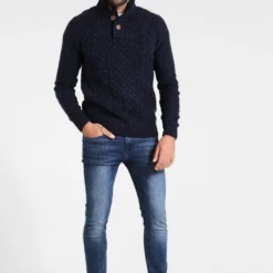 Pier One Trui - Mottled Dark Blue -Pier One-Winkel 217c0f96ffe9444393a595e4c67dcf69