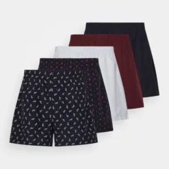 Pier One 5 Pack - Boxershort - Dark Blue/Bordeaux/ Blue -Pier One-Winkel 3422d9ed8c4f49da9db171652d2bfcfc scaled