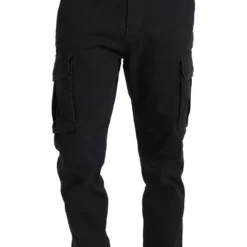 Pier One Cuffed Skinny Trouser- Cargobroek - Black -Pier One-Winkel 3432277f4bf94e71956181ab1ee213e5