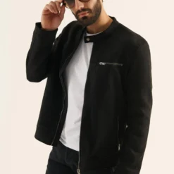 Pier One Imitatieleren Jas - Black