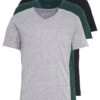 Pier One 3 Pack- T-Shirt Basic - Black, Grey, Green -Pier One-Winkel 52134d96565747c2b7ae7569c6f97bb0