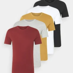 Pier One 5 Pack - T-Shirt Basic - Brown/White/Black -Pier One-Winkel 5678841ae5a9410890b230c08f47da25 scaled