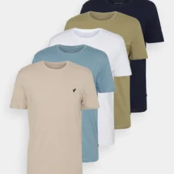 Pier One 5 Pack - T-Shirt Basic - Beige/White/Light Blue -Pier One-Winkel 66878d61f9284197b4395faece75418c scaled