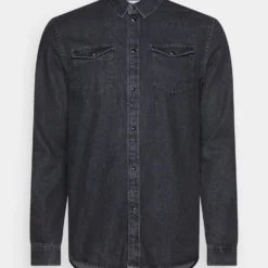 Pier One Denim - Overhemd - Black