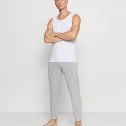 Pier One 2 Pack - Pyjamabroek - Mottled Dark Grey/Mottled Grey