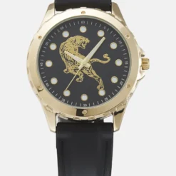 Pier One Unisex - Horloge - Black/Gold-Coloured