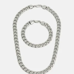 Pier One 2Pack Set - Ketting - Silver-Coloured