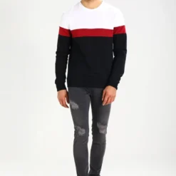 Pier One Sweater - White/Black -Pier One-Winkel 9a423d6ca244483aa11ef5f2c0822670