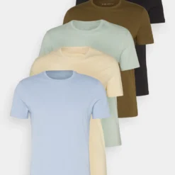 Pier One 5 Pack - T-Shirt Basic - Black/Light Blue/Khaki/Mint/Beige 9 Pier One 5 Pack - T-Shirt Basic - Black/Light Blue/Khaki/Mint/Beige -Pier One-Winkel aca2b3bc697c479e9ac206d11e42c90c scaled