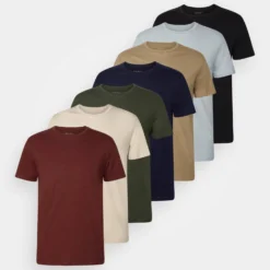 Pier One 7 Pack - T-Shirt Basic - Black/Dark Blue/Dark Green 11 Pier One 7 Pack - T-Shirt Basic - Black/Dark Blue/Dark Green -Pier One-Winkel d74e2d3540cf40e38472cc37d83d230d scaled