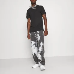 Pier One 3 Pack - T-Shirt Basic - Black/Mottled Dark Grey/Bordeaux