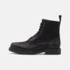 Pier One Leather - Veterboots - Black 1 Pier One Leather - Veterboots - Black -Pier One-Winkel f6e9515e988b4ad584e5e93abea39704