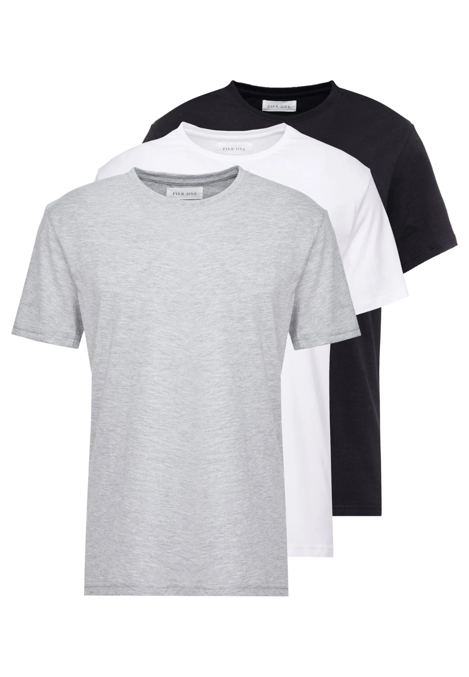 3 Pack - T-Shirt Basic - White/Black/Light Grey Pier One 3 Pack - T-Shirt Basic - White/Black/Light Grey -Pier One-Winkel f785e71fb58e4e639608a247ef343f6c scaled